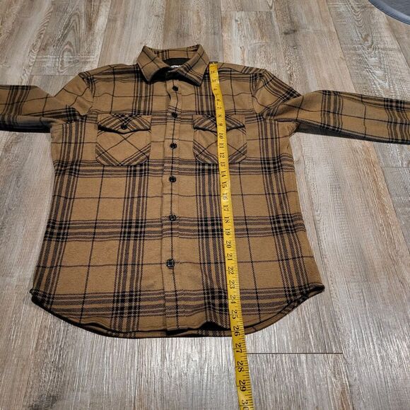 Express Classic Fit Long Sleeved Plaid Flannel Button Up Shirt Men's Size XS - Picture 7 of 8